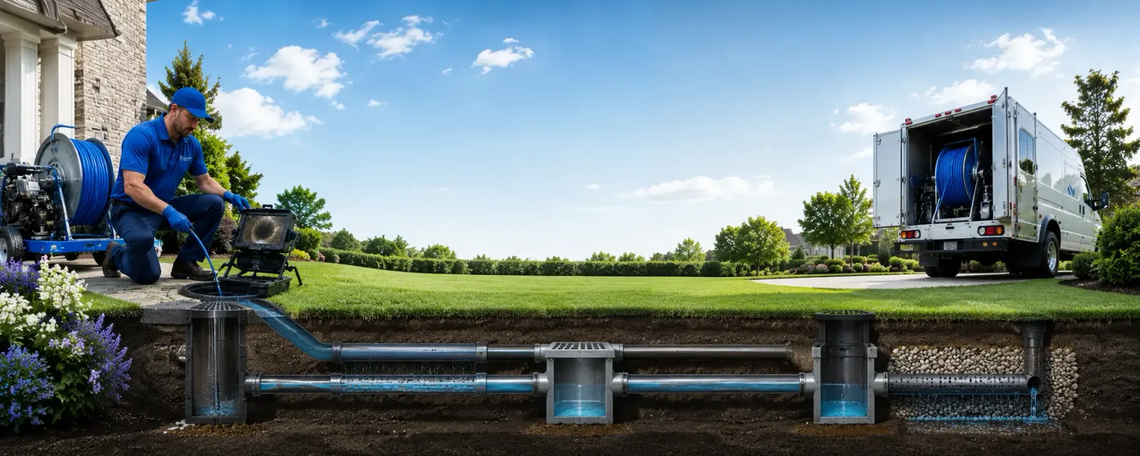 Outdoor drain cleaning information for Castaic, CA